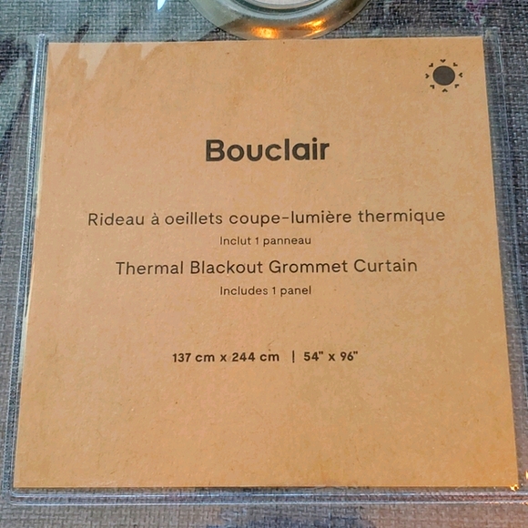 Bouclair Darja Thermal Blackout Grommet Curtain - Picture 3 of 6